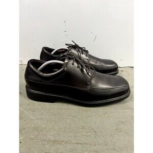 Rockport Mens 11.5 Oxfords Waterproof Hydro-Shield Brown Leather Shoes APM 11495